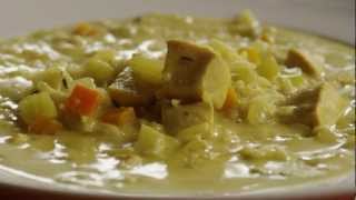 How to Make Indian Inspired Mulligawtawny Soup  Soup Recipe  Allrecipescom [upl. by Ohcirej424]