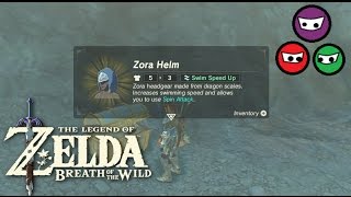 Zelda Breath of the Wild  Zoras Helm Location [upl. by Jenei232]