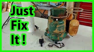 SUMP PUMP Switch Replacement  DIY [upl. by Ecraep]