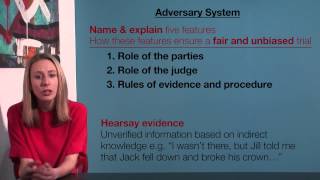 VCE Legal Studies  Adversary System [upl. by Olia745]