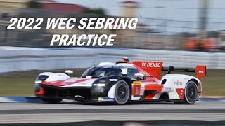 2022 WEC Sebring Practice [upl. by Oniskey619]