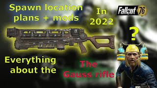 Fallout 76 Gauss rifle locationplanmods 2022 NEW [upl. by Aileda]