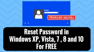 Reset Password in Windows XP Vista 7 For FREE by Britec [upl. by Iramohs628]