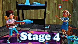 HELLO NEIGHBOR Hide amp Seek  Stage 4 Walkthrough  ALL Brains Locations [upl. by Aribold]