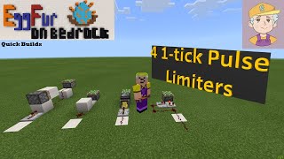 4 one tick pulse limiters for Bedrock Edition now 5 Read Comments [upl. by Iffar599]