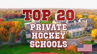 Top 20 Private Hockey Schools 2021 [upl. by Ehtyaf920]