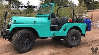 1965 Jeep CJ5 Restoration Full Video [upl. by Haya502]