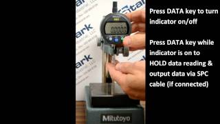 Mitutoyo Indicator Setting Overview [upl. by Raouf943]