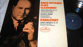 Kabalevsky Violin Concerto  David Oistrakh [upl. by Nosreme]