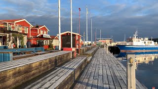 Swedish small town Nynäshamn Walking tour of town center and harbor Stockholm day trip [upl. by Eleonore]