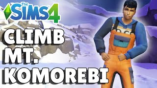 How To Climb Mt Komorebi Rock Climbing Skill Guide  The Sims 4 [upl. by Vergne]