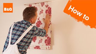 How to hang wallpaper part 2 hanging [upl. by Omixam]