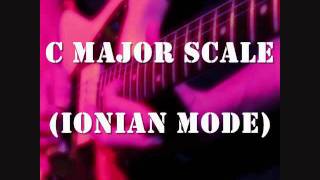 C Major Scale Ionian Mode  Groove Backing Jam Track [upl. by Asha]