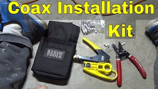 Klein Tools Coax Installation Kit Review [upl. by Kareem]