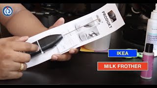 IKEA MILK FROTHER Review amp Battery Installation [upl. by Ahsinoj]