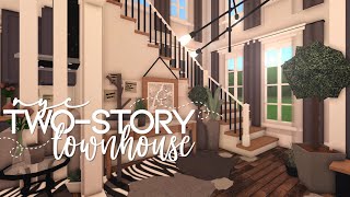 Bloxburg  NYC TwoStory Townhouse  60k  Speedbuild [upl. by Norok]