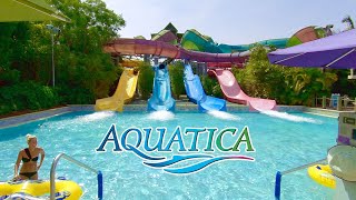 Aquatica Orlando 2020 Water Park Florida  Full Walking Tour [upl. by Ayenat]