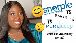 Snorple Anti Snoring Mouthpiece VS SnoreRX VS PureSleep  Which One REALLY Stops Snoring [upl. by Virge]