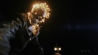 Agents of Shield 4x06Johnny Blaze Ghost Rider passes on The Spirit of Vengeance to Robbie [upl. by Crowley]