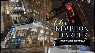 The Kimpton Harper Hotel Downtown  Fort Worth  Texas  Room Tour  IHG Hotel [upl. by Dimmick672]