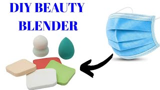 HOW TO MAKE BEAUTY BLENDER AT HOMEhow to make beauty blenderdiy makeup beauty blenderblender [upl. by Opportina]