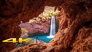 Havasupai Falls Full Hike 4K 🇺🇸 [upl. by Gwynne]