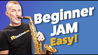 Easy Saxophone Jam for Absolute Beginners [upl. by Reid]