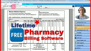 Free Pharmacy Billing Software Lifetime  Unlimited Invoices with Stock  Distributors amp Retailers [upl. by Corinne934]