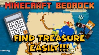 Find Treasure Easily EVERY TIME  Find Treasure Minecraft Minecraft Bedrock [upl. by Strage73]