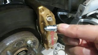 Brembo brake caliper SEIZED bleed valve fix [upl. by Ilamad758]