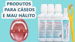 Kit de produtos Halitus para mau halito e caseos amigdalianos [upl. by Yhotmit]