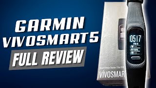 The Garmin Vivosmart 5 Review Best Fitness Tracker Compared to Vivosmart 4 and Venu SQ [upl. by Noswad]