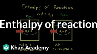 Enthalpy of reaction  Thermodynamics  AP Chemistry  Khan Academy [upl. by Susi20]