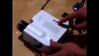 Mini LED Projector  Use Demonstration [upl. by Armilda]