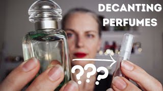 HOW TO DECANT PERFUME and remove rollerballs I TheTopNote perfumedecant [upl. by Nnylrefinnej182]