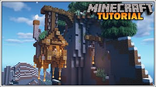 Minecraft How to Build an Awesome Hanging House Easy Tutorial [upl. by Annazus]