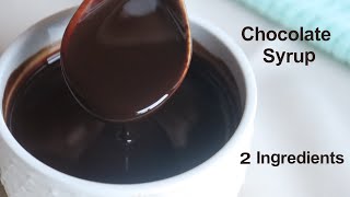 Chocolate Syrup Recipe  Quick And Easy Homemade Chocolate Sauce [upl. by Nelluc]