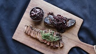 Bison Steak with Red Wine Shallot Sauce [upl. by Dichy406]