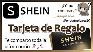 SHEIN 💳🎁  ¿Cómo COMPRAR una TARJETA de REGALO de SHEIN [upl. by Kenney]