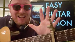 How To Play Monsters All Time Low blackbear  easy guitar tutorial beginner lesson easy chords [upl. by Yodlem208]