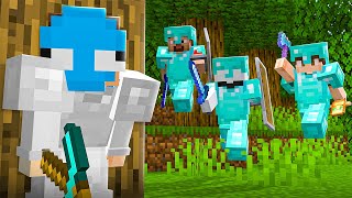 Can I Survive 3 HUNTERS in Minecraft [upl. by Nhguav]