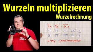 Wurzeln multiplizieren  Wurzelrechnung  Lehrerschmidt [upl. by Violet]