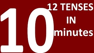 ALL 12 ENGLISH TENSES in 10 MINUTES Learn tenses in English grammar with examples [upl. by Ylatan]