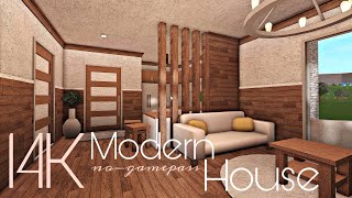 BLOXBURG 14K MODERN HOUSE  NOGAMEPASS [upl. by Hamann18]