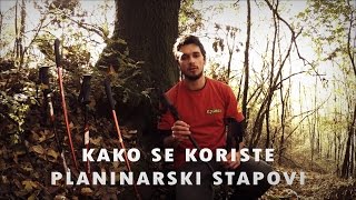 Kako se koriste planinarski stapovi [upl. by Ardnad]