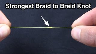 Strongest Braid to Braid Fishing Knot Modified Double Uni Knot [upl. by Bridgid]