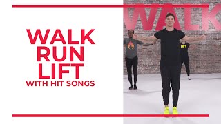 Walk Run Lift with Hit Songs  45 Minute Workout [upl. by Imat]