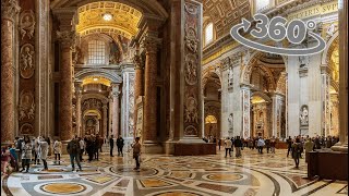 Basílica de São Pedro 360º  Vaticano  Roma  Itália [upl. by Naraa]