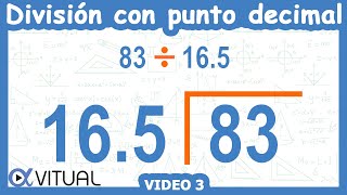 ➗ Cómo hacer una DIVISIÓN con PUNTO DECIMAL AFUERA [upl. by Josy]