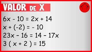 Calculando Valor de X aula 057 [upl. by The]